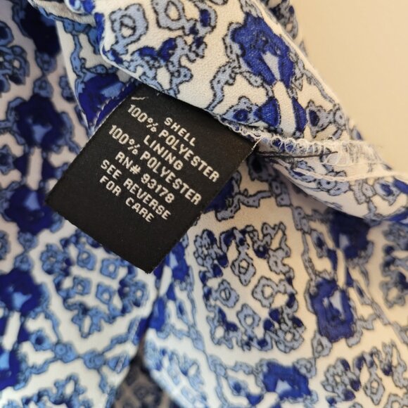 Premise Studio tunic Women's L Sleeveless top blue Layered Geometric floral boho - Picture 15 of 15